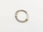 David Yurman 14 K & Sterling Silver Metro Bracelet