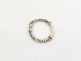 David Yurman 14 K & Sterling Silver Metro Bracelet