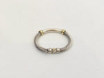 David Yurman 14 K & Sterling Silver Metro Bracelet