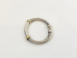 David Yurman 14 K & Sterling Silver Metro Bracelet