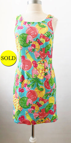 Lilly Pulitzer Fruit Shift Dress Size 4