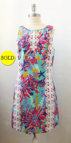 Lilly Pulitzer Lace Accent Dress Size 12