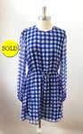 NEW Diane Von Furstenberg Silk Checkered Dress Size 4