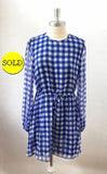 NEW Diane Von Furstenberg Silk Checkered Dress Size 4