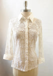 NEW Anne Fontaine Lace Blouse Size M