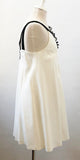 Maria Grazia Severi Floral Jewel Dress Size 44 It (8 Us)