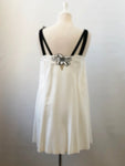 Maria Grazia Severi Floral Jewel Dress Size 44 It (8 Us)