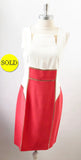 Maria Grazia Severi Colorblock Dress Size 44 It 8 Us)