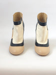 NEW Chanel Tri-Color Ankle Boot Size 37.5 It (7.5 Us)