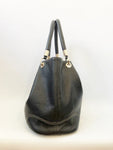 Black Pebbled Tote