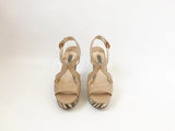 Prada Wedge Sandal Size 38 It (8 Us)