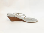 Tory Burch Silver T-Strap Sandal Size 7.5