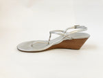 Tory Burch Silver T-Strap Sandal Size 7.5