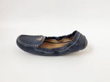 Prada Blue Leather Driving Moccasin Size 39 It (9 Us)
