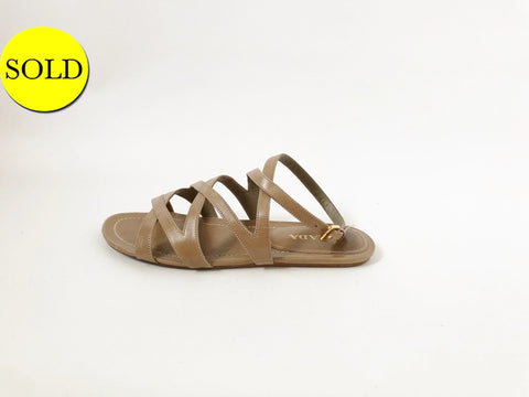 Prada Strappy Sandal Size 37.5 It (7.5 Us)