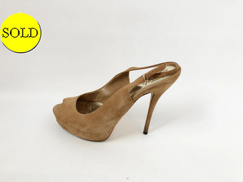 Gucci Peep Toe Platform Size 39.5 It (9.5 Us)
