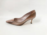 Manolo Blahnik Ombre Snakeskin Pump Size 37.5 It (7.5 Us)