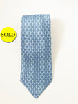 NEW Hermès Blue Silk Tie