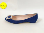 Kate Spade Suede Embellished Ballet Flat Size 8