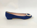 Kate Spade Suede Embellished Ballet Flat Size 8