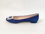 Kate Spade Suede Embellished Ballet Flat Size 8