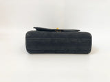 Vintage Suede Accordion Shoulder Bag