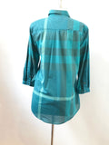 Burberry Check Blouse Size M
