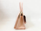 Pink Patent Leather Top Handle Bag