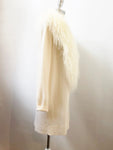 Neiman Marcus Cashmere Cardigan W/Curly Lamb Size S