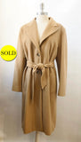 Max Mara Belted Camel Coat Size 12