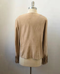 NEW Marc Cain Suede Fringe Jacket Size 10 W/Tags