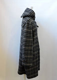Burberry London Plaid Toggle Coat Size L