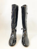 NEW Jimmy Choo Patent Leather Boots Size 38.5 It (8.5 Us)