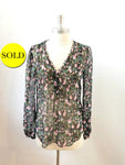 Veronica Beard Floral Blouse Size 2