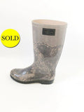 Lace Rain Boots Size 38.5 It (8 Us)
