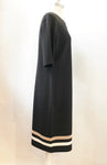 St. John Wool Dress With Striped Hem Size 14