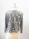 NEW Neiman Marcus Cashmere Sequin Cardigan Size Large