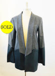 NEW Marissa Webb Wool And Leather Coat Size Small W/Tags