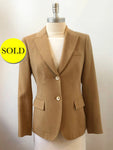 Brooks Brothers Loro Piana Camel Cashmere Blazer Size 2