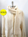 Jil Sander Sheared Mink Coat & Scarf Size 42 Fr (M / 10 Us)