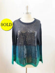 Marc Cain Mohair Sequin Sweater Size L