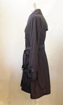 NEW Armani Collezioni Purple Trench Coat Size 10 - Retail $865