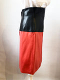 Escada Leather Skirt Size 40 De (6 Us)