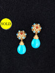 Jose & Maria Barrera Turquoise Earrings