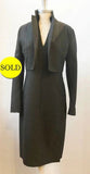 Akris Plaid Dress And Jacket Set Size 6/8