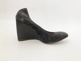 Lanvin Grey Suede Wedge Size 7.5 Us