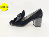 Rene Caovilla Velvet Embellished Pump Size 37.5 It (7.5 Us)