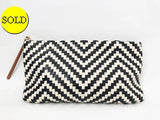 Christopher Kon Woven Leather Clutch
