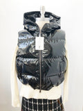 NEW Theory Patent Leather Vest Size M