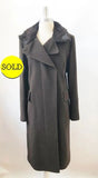 Akris Punto Wool Coat With Fur Collar Size 10